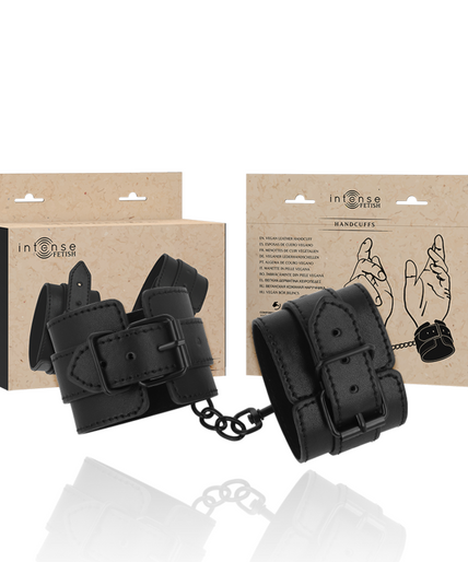 INTENSE - FETISH VEGAN LEATHER HANDCUFFS