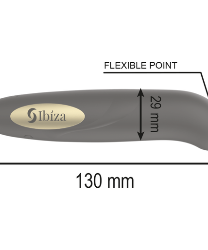 IBIZA - CLIT STIMULATOR USB CHARGER 10 VIBRATION MODES GOLDEN 13 X 2,9 CM