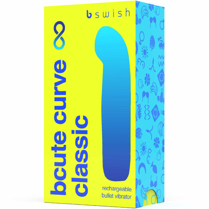 B SWISH - BCUTE CURVE INFINITE KLASSIEKE OPLAADBARE SILICONEN VIBRATOR GEEL