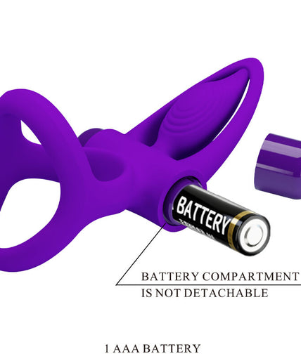 PRETTY LOVE - VIBRATOR RING 10 VIBRATIONS VIOLET SILICONE