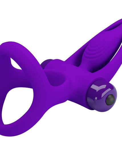 PRETTY LOVE - VIBRATOR RING 10 VIBRATIONS VIOLET SILICONE