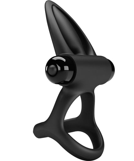 PRETTY LOVE - VIBRATING RING 10 VIBRATIONS BLACK SILICONE