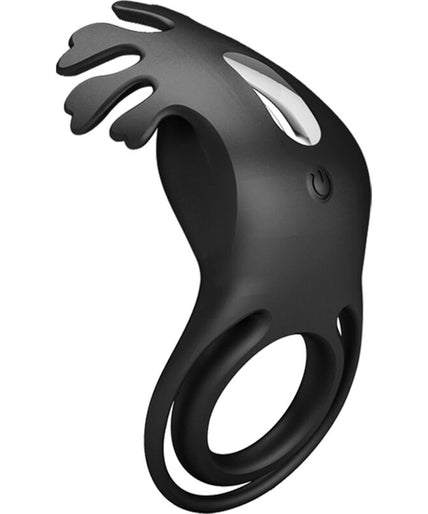 PRETTY LOVE - RUBEN VIBRATOR RING 7 VIBRATIONS BLACK SILICONE