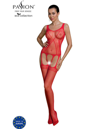 PASSION - ECO COLLECTIE BODYSTOCKING ECO BS007 ROOD