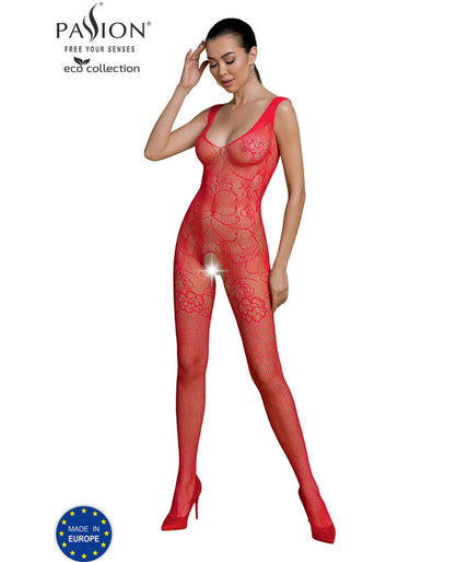 PASSION - ECO COLLECTION BODYSTOCKING ECO BS012 ROOD