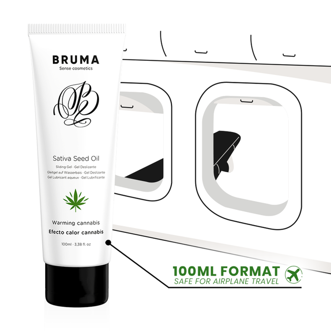 Bruma – Sativa Zaadolie Glijgel Verwarmende Cannabis Smaak 100 Ml