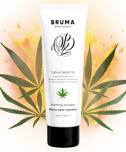 BRUMA - SATIVA ZAADOLIE GLIJGEL VERWARMEND CANNABISSMAAK 100 ML