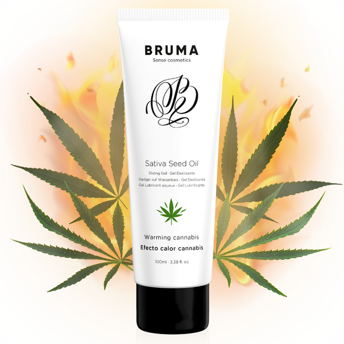 Bruma – Sativa Zaadolie Glijgel Verwarmende Cannabis Smaak 100 Ml