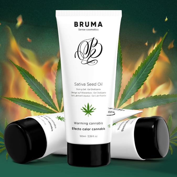 Bruma – Sativa Zaadolie Glijgel Verwarmende Cannabis Smaak 100 Ml