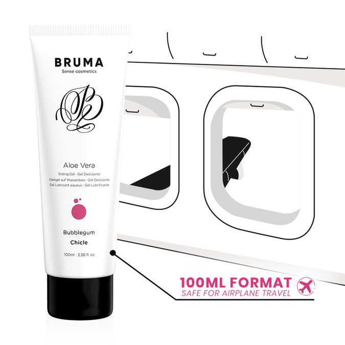 BRUMA - ALOE VERA GLIJGEL BUBBELGUM SMAAK 100 ML
