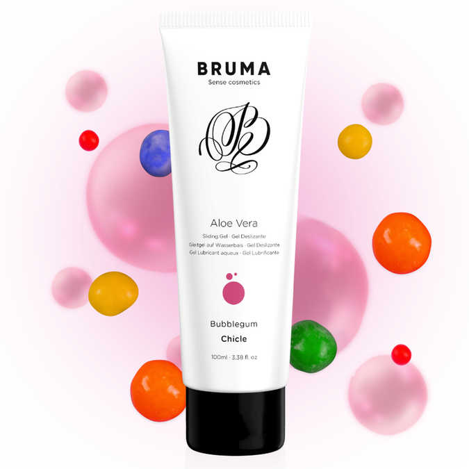 BRUMA - ALOE VERA GLIJGEL BUBBELGUM SMAAK 100 ML