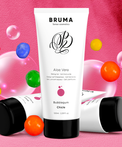 BRUMA - ALOE VERA GLIJGEL BUBBELGUM SMAAK 100 ML