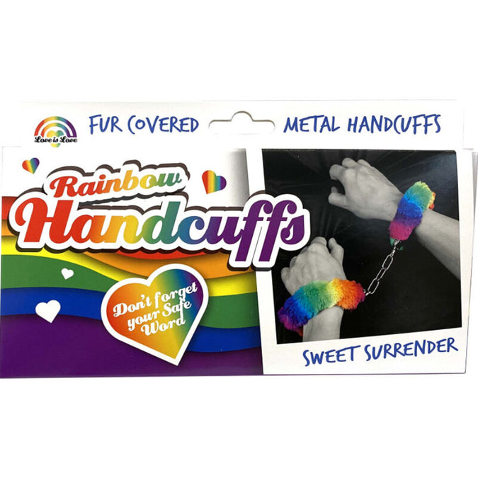 Spencer & Fleetwood – Regenbogen Gestreifte Metallhandschellen