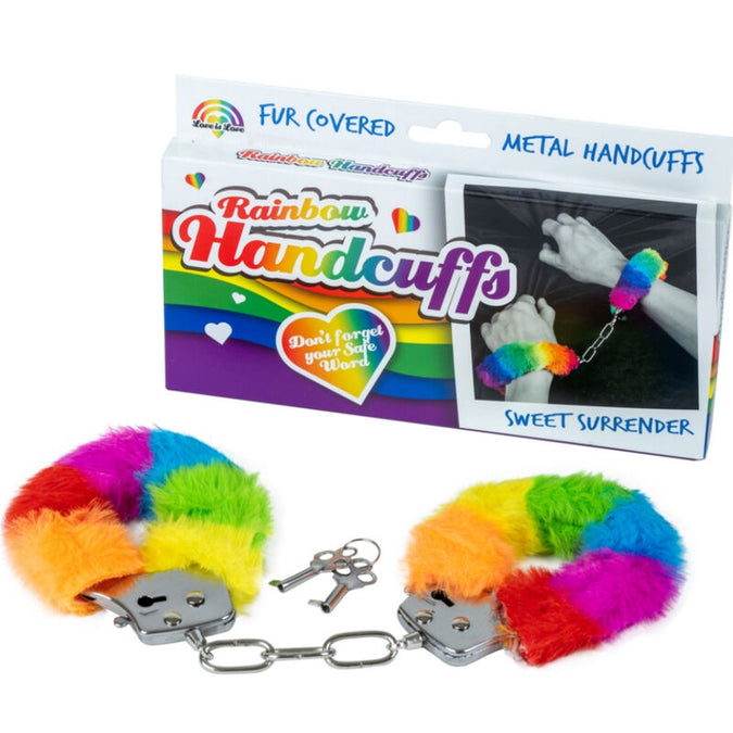 Spencer & Fleetwood – Regenbogen Gestreifte Metallhandschellen