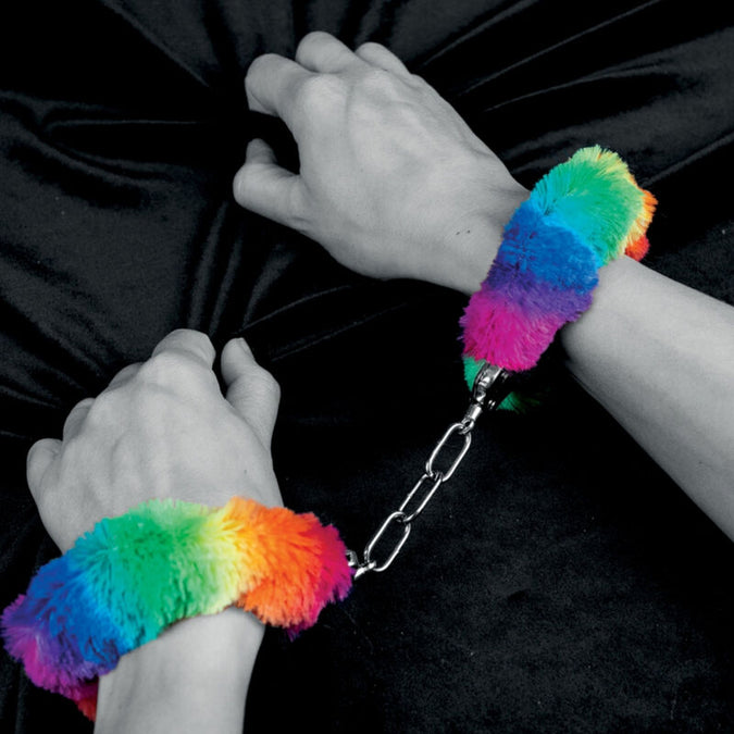 Spencer & Fleetwood – Regenbogen Gestreifte Metallhandschellen