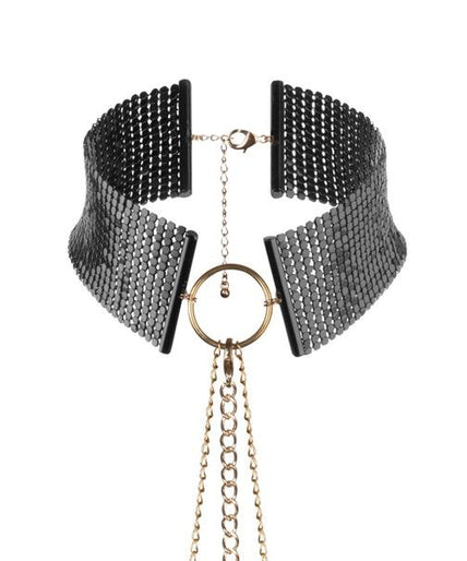BIJOUX - DÉSIR MÉTALLIQUE BLACK METALLIC NECKLACE
