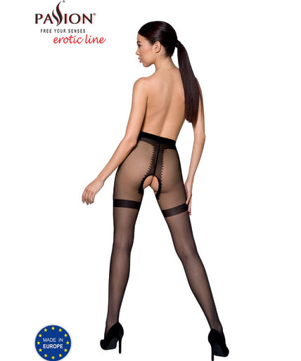PASSION - TIOPEN 020 ZWARTE PANTY 1/2 20 DEN