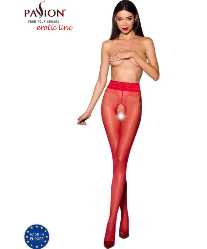PASSION - TIOPEN 001 RED TIGHTS 3/4 20 DEN