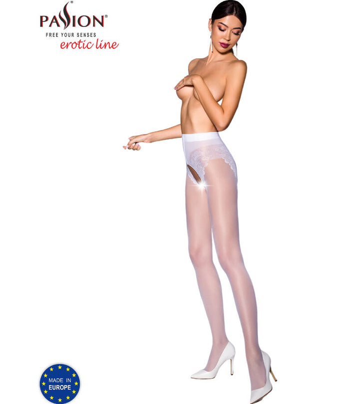 PASSION - TIOPEN 006 WHITE TIGHTS 1/2 30 DEN
