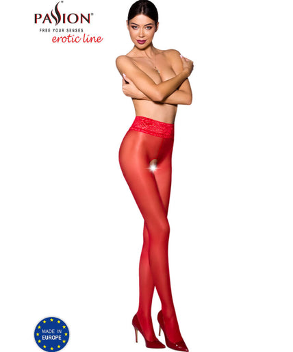 PASSION - TIOPEN 008 RODE PANTY 1/2 30 DEN