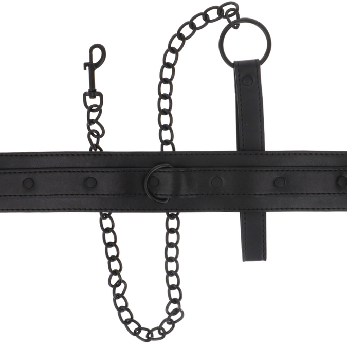INTENSE - FETISJ VEGAN LEREN HALSBAND