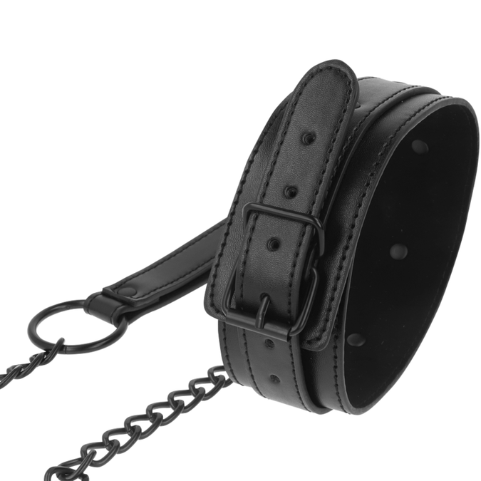INTENSE - FETISJ VEGAN LEREN HALSBAND