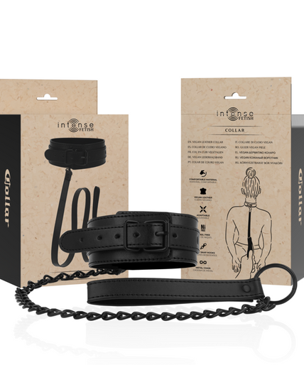 INTENSE - FETISH VEGAN LEATHER COLLAR