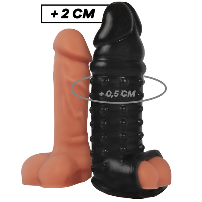 VIRILXL - PENISVERLENGSTUK EN SHEATH V11 ZWART