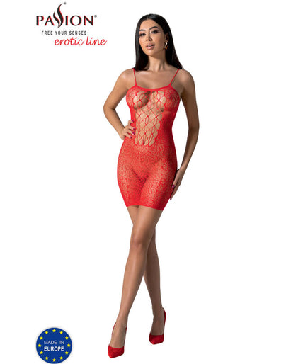PASSION - BS096 RED BODYSTOCKING ONE SIZE