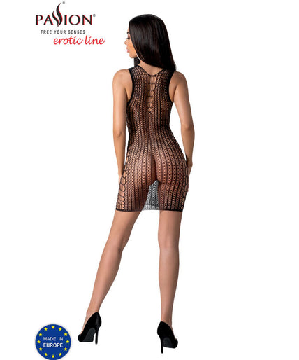 PASSION - BS097 BLACK BODYSTOCKING ONE SIZE