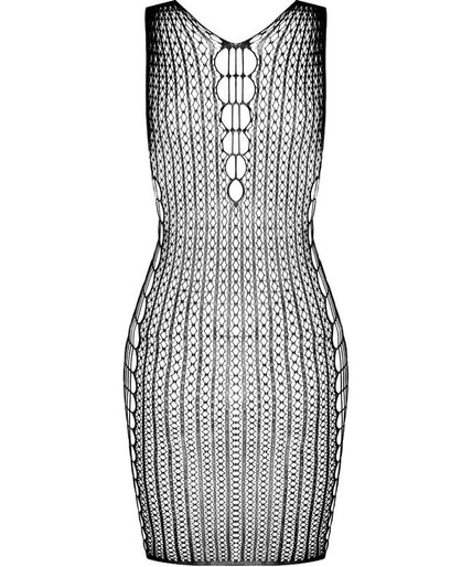 PASSION - BS097 BLACK BODYSTOCKING ONE SIZE