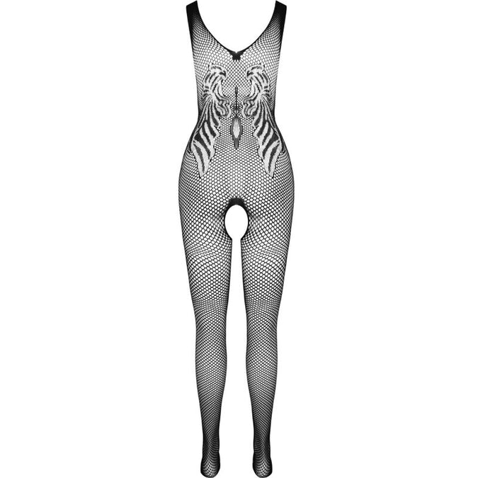 PASSION - BS098 ZWARTE BODYSTOCKING EEN MAAT