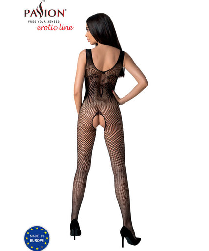 PASSION - BS098 ZWARTE BODYSTOCKING EEN MAAT