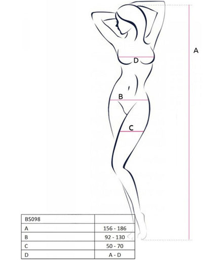 PASSION - BS098 RODE BODYSUIT ONE SIZE