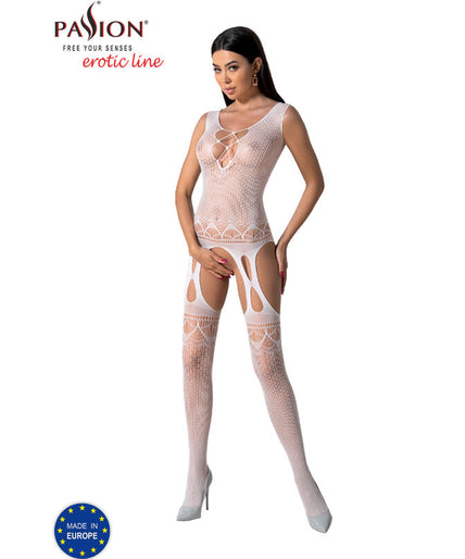 PASSION - BS099 WHITE BODYSTOCKING ONE SIZE