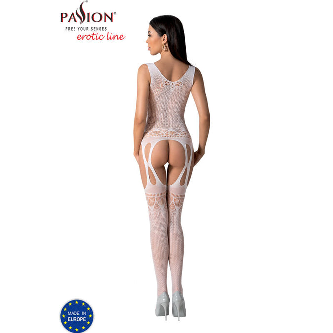 Passion – Bs099 White Bodystocking One Size