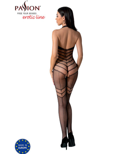 PASSION - BS100 BODYSTOCKING ZWART EEN MAAT