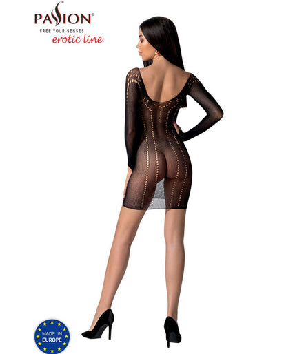 PASSION - BS101 BODYSTOCKING ZWART EEN MAAT