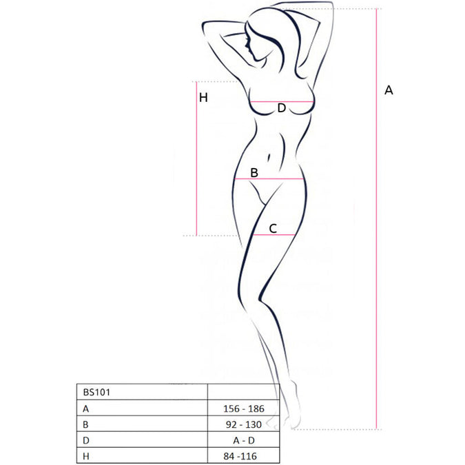 PASSION - BS101 RODE BODYSTOCKING ONE SIZE