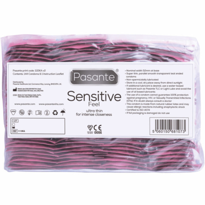 Pasante – Condoms Sensitive Bag 144 Units