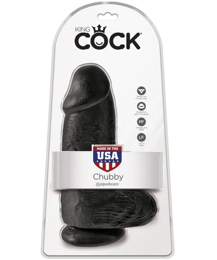 KING COCK - CHUBBY REALISTIC PENIS 23 CM BLACK