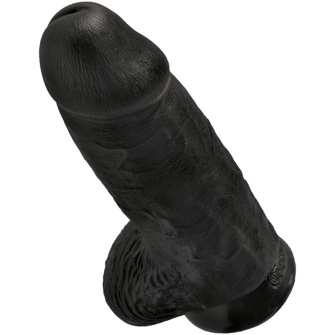 King Cock – Chubby Realistic Penis Black 23 cm