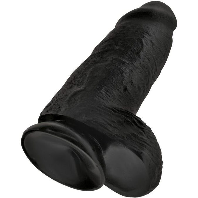 King Cock – Chubby Realistic Penis Black 23 cm