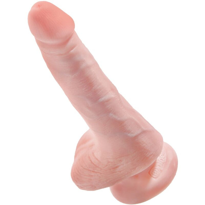 KING COCK - REALISTISCHE PENIS MET BALLEN 13,5 CM LICHT