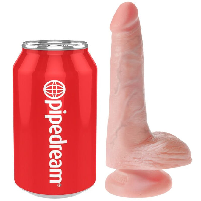 KING COCK - REALISTISCHE PENIS MET BALLEN 13,5 CM LICHT