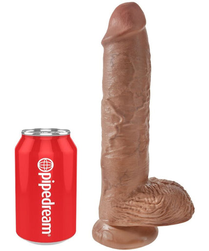 King Cock – Realistische Penis Met Ballen 19,8 Cm Caramel