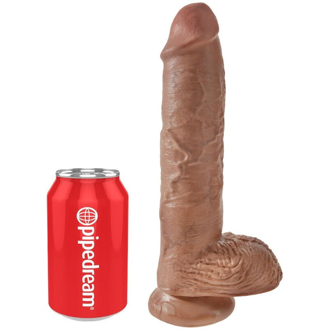 King Cock – Realistische Penis Met Ballen 19,8 Cm Caramel