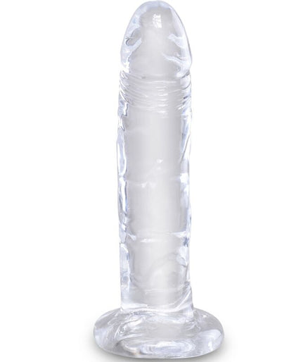 KING COCK - CLEAR REALISTIC PENIS 15.5 CM TRANSPARENT