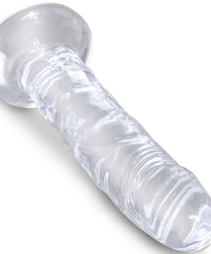 KING COCK - CLEAR REALISTIC PENIS 15.5 CM TRANSPARENT