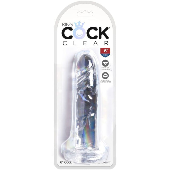 Pleasurements – King Cock – Clear Realistic Penis Transparent 15.5 Cm